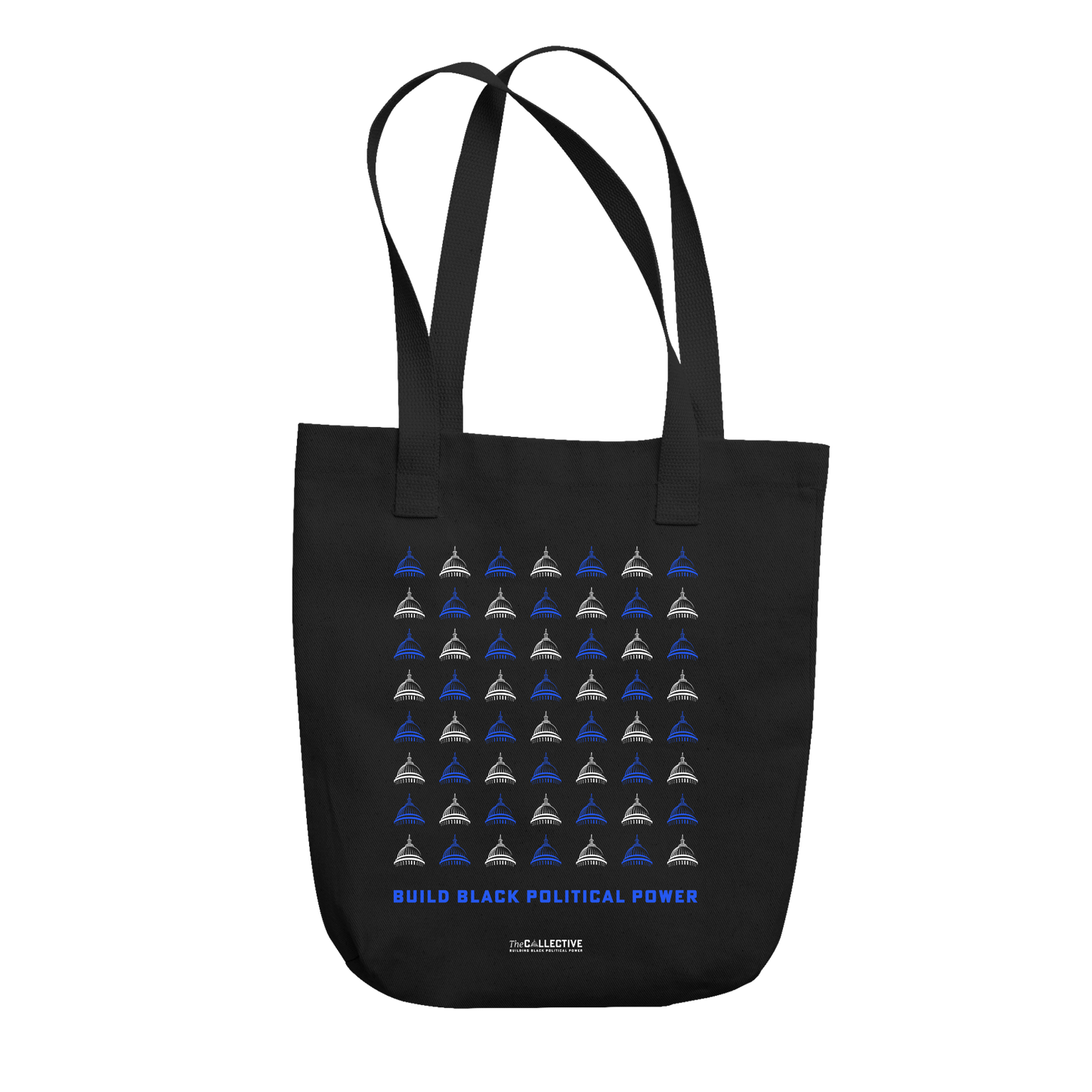 BLUE AND WHITE DOME TOTE